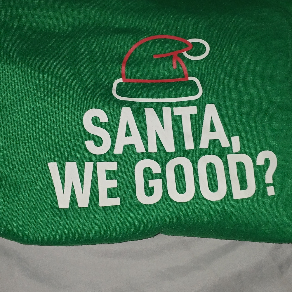 Green Santa Graphic Tee Longsleeve